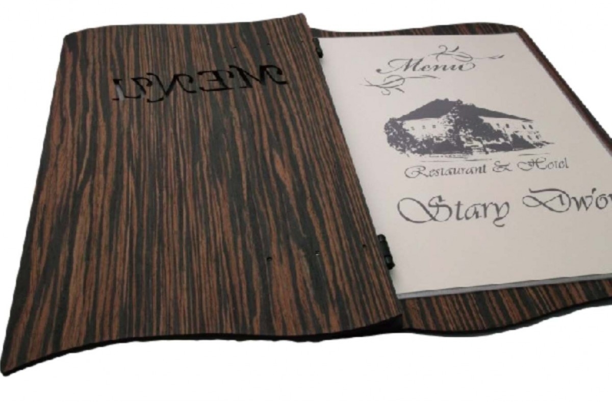 Drewniana karta menu "Wave" MD01 - special texture - obrazek 2