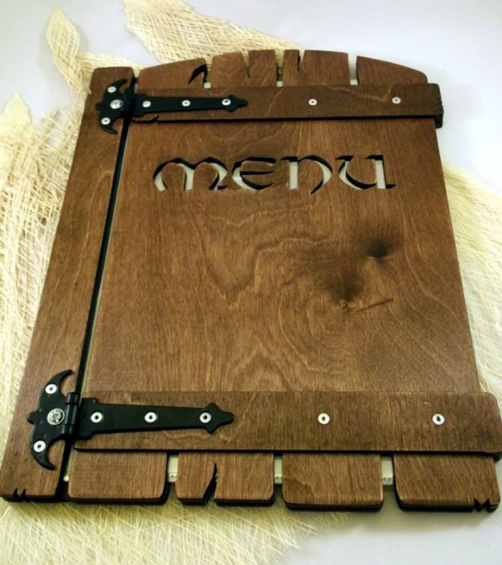Drewniana karta menu "Gate" MD02 -standard - obrazek 6