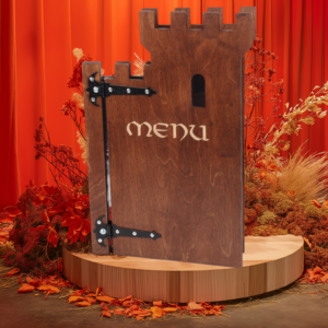 Drewniana karta menu "Castle" MD12 - standard