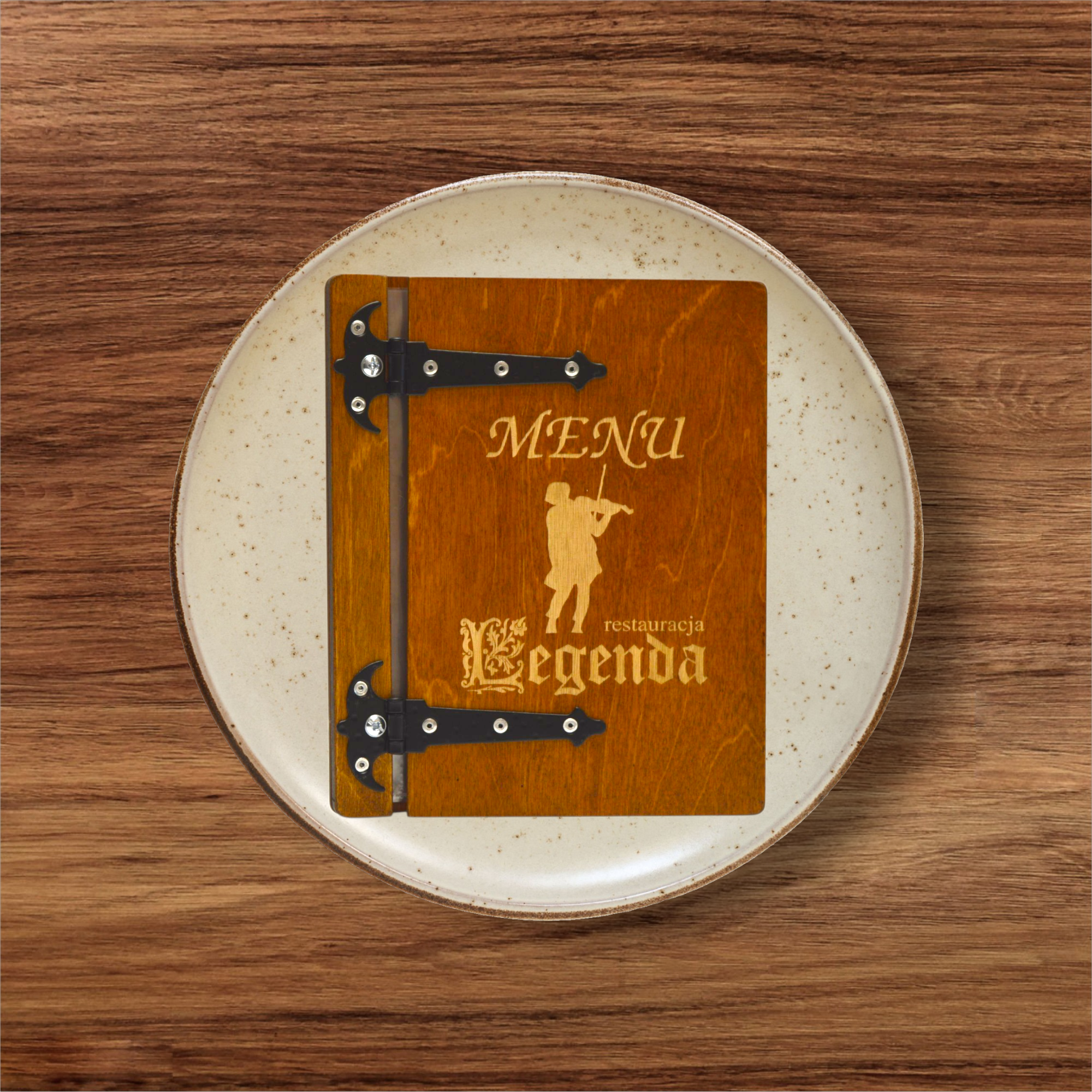 Drewniana karta menu "Square" MD03 - standard - obrazek 4