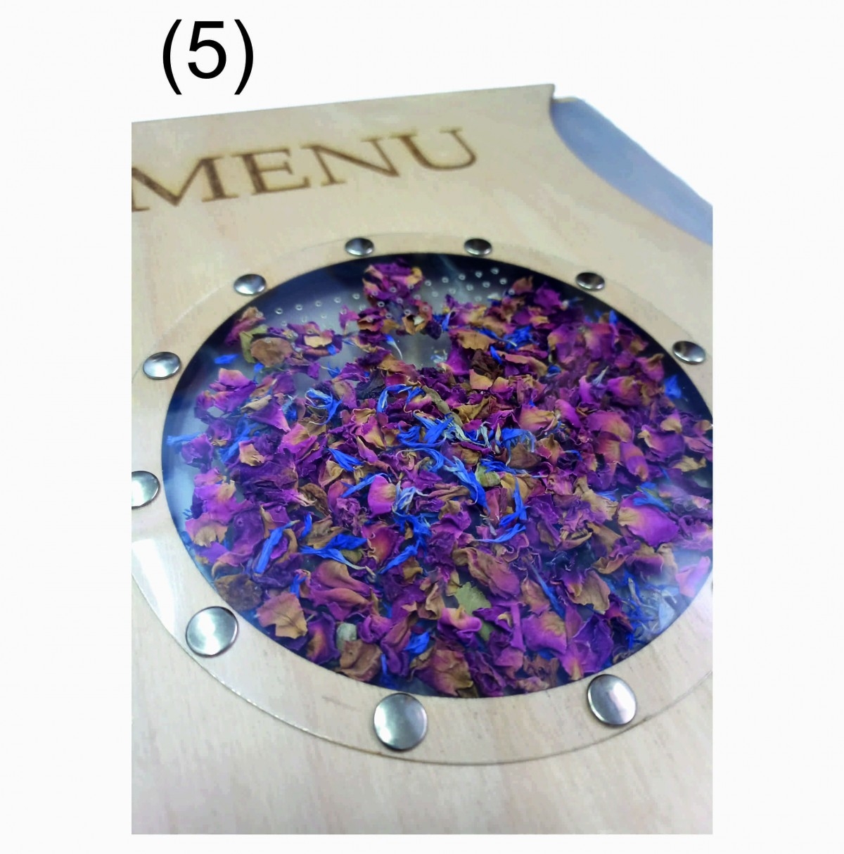 Drewniana karta menu "Flowers & spices" MD39 - standard - obrazek 6