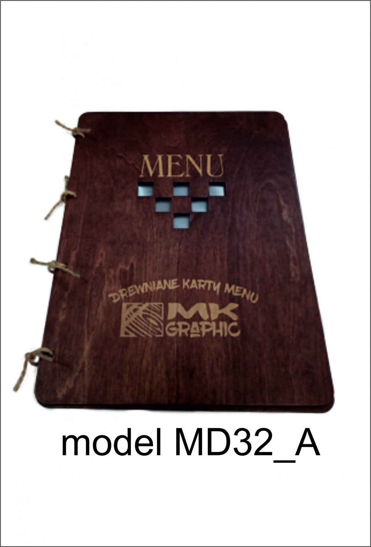 Drewniana karta menu "Gentle" MD32 - standard - obrazek 2