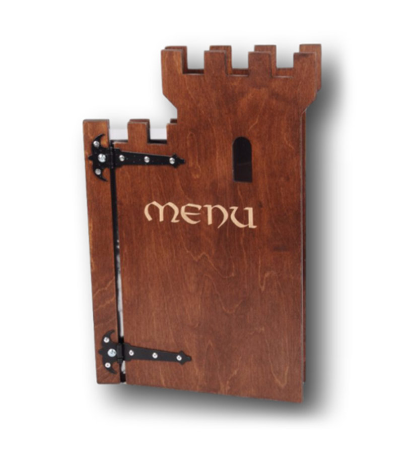 Drewniana karta menu "Castle" MD12 - standard - obrazek 2