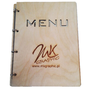 Drewniana karta menu "Folder" MD07 - standard