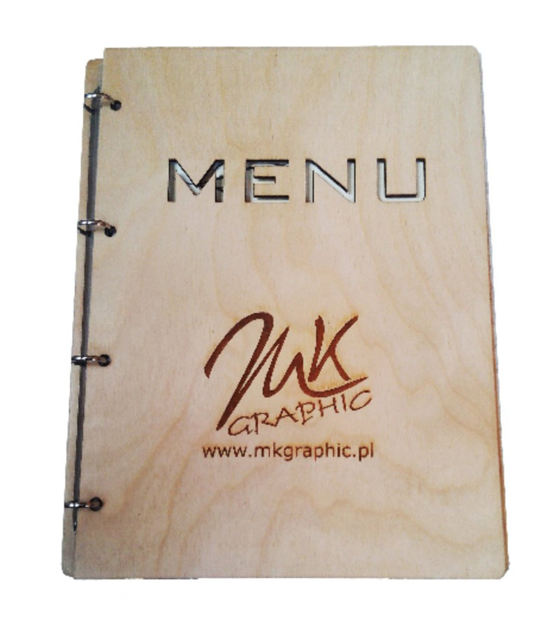 Drewniana karta menu "Folder" MD07 - standard