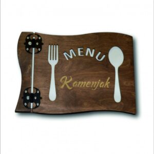 Drewniana karta menu "Horizontal" MD23 - standard
