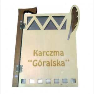 Drewniana karta menu "Ondraszek" MD27 - standard