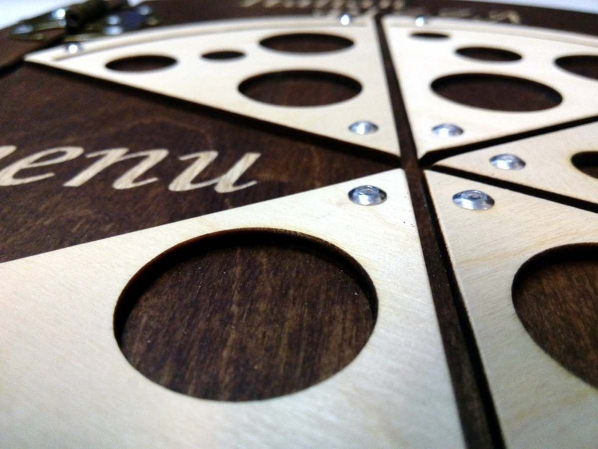 Drewniana karta menu "Pizza" MD09 - standard - obrazek 2