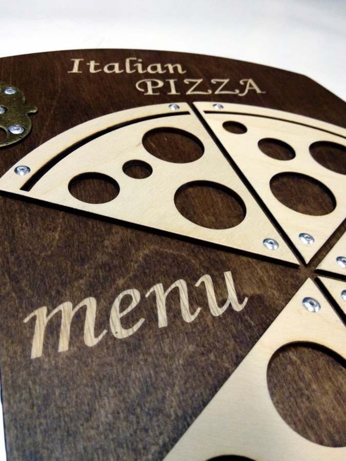 Drewniana karta menu "Pizza" MD09 - standard - obrazek 3