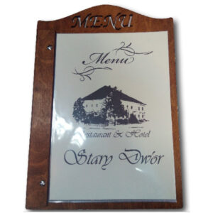 Drewniana karta menu "Poster" MD05 - standard