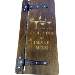 Drewniana karta menu "Slim" MD11 - standard