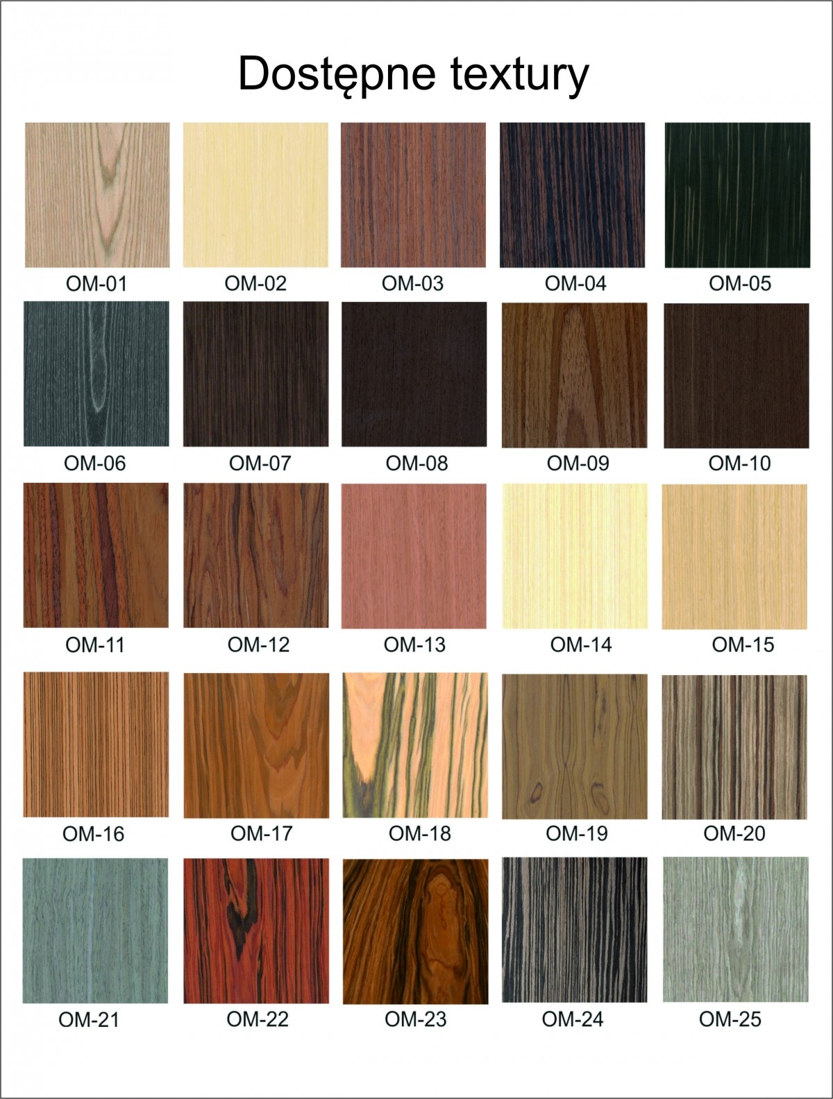 Drewniana karta menu "Wave" MD01 - special texture - obrazek 3