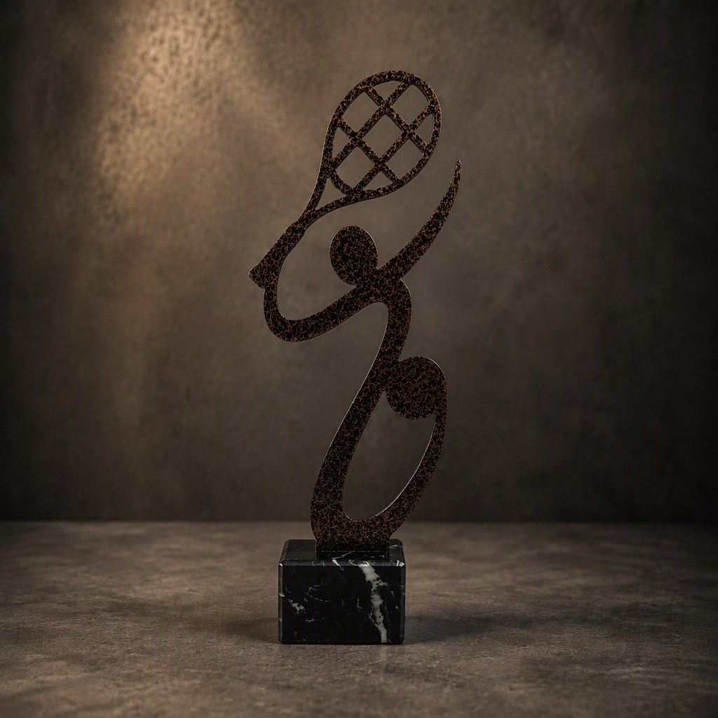 Statuetka metalowa - ST003 - Tenis - obrazek 3
